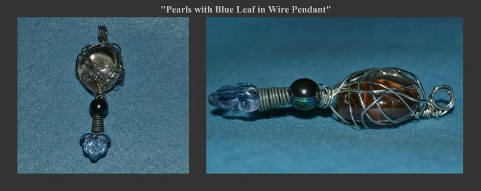 Pearl with black beads